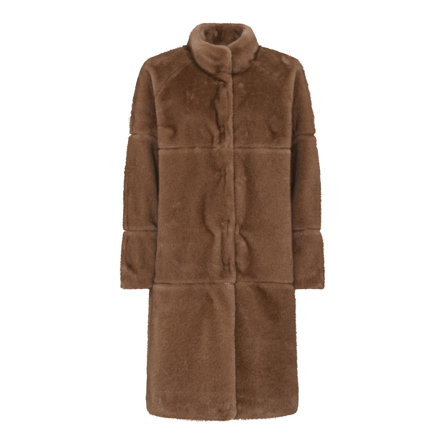 143 236 Long Fur Jacket Beige