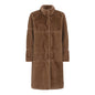 143 236 Long Fur Jacket Beige