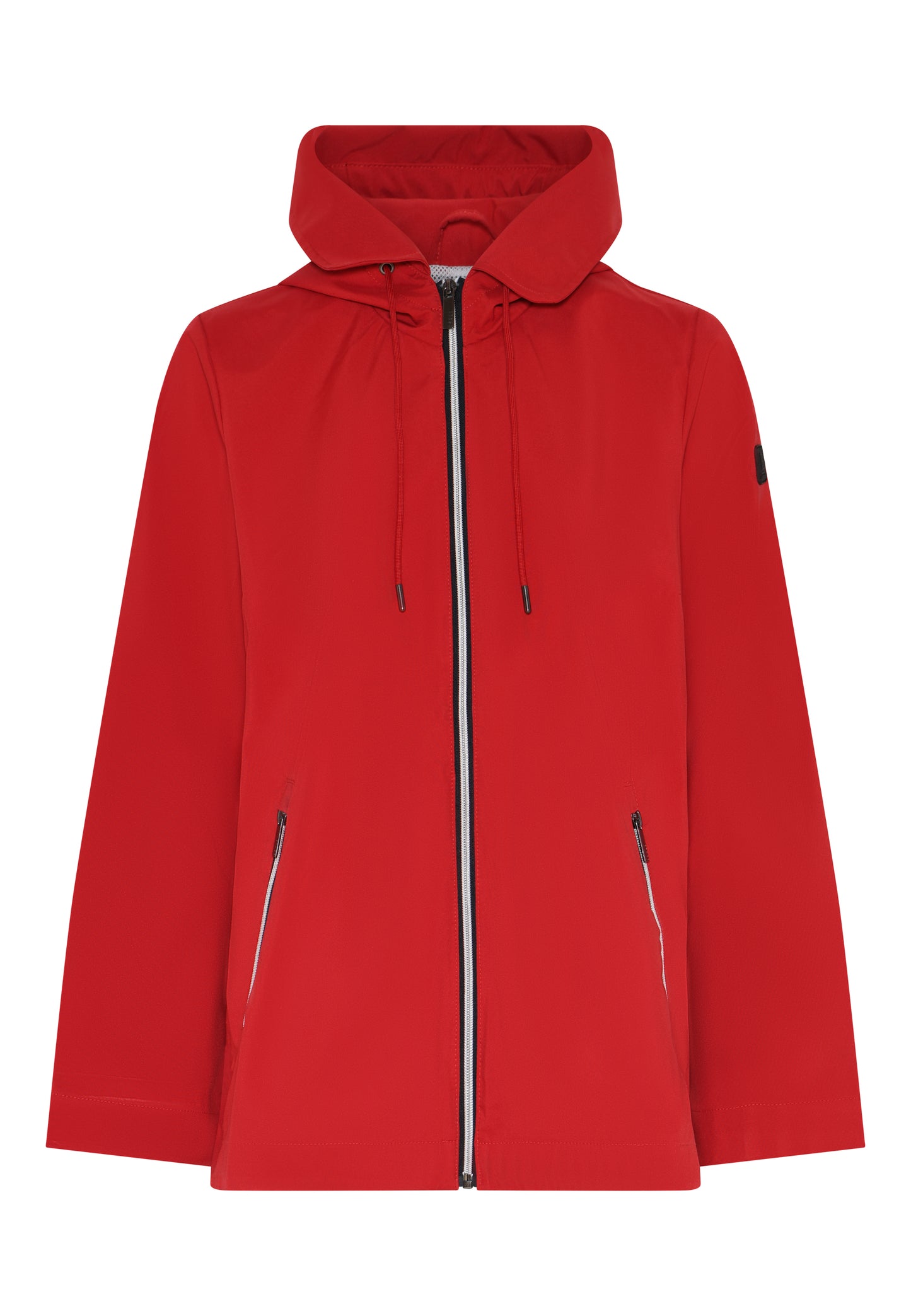 1430 Short "Collar" Hood Side Button Coa Red
