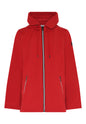 1430 Short "Collar" Hood Side Button Coa Red