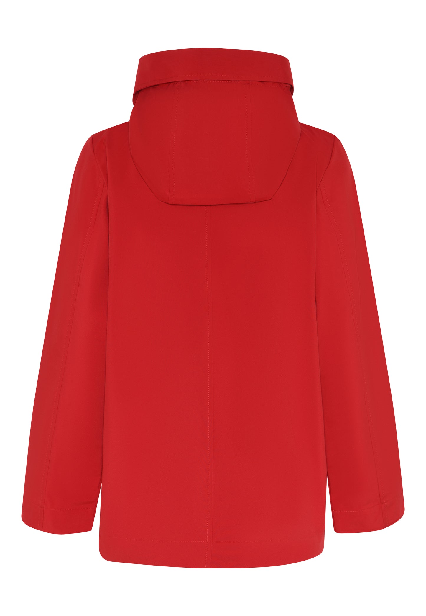 1430 Short "Collar" Hood Side Button Coa Red