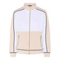 144 255 Zip Up Sports Look Casual Jacket White/Sand