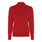 150 135 Turtle Neck Basic Jumper Red