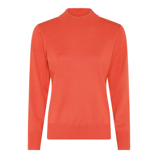 150 135 TURTLE NECK BASIC JUMPER Raspberry