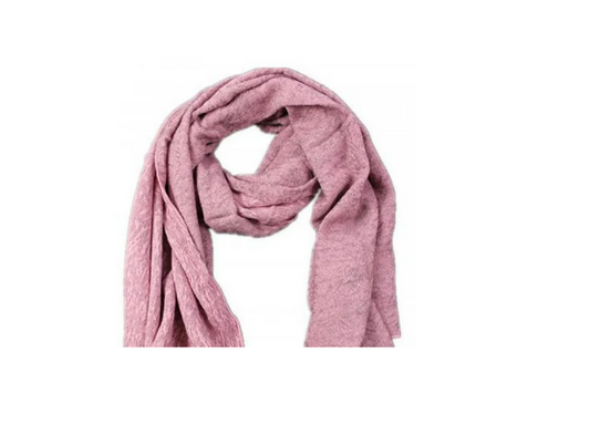 1513-93 Acrylic Plain Scarf Pink