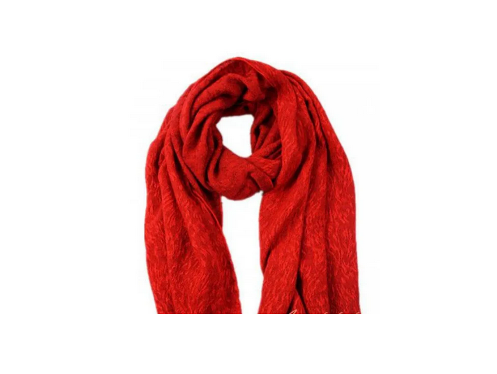 1513-93 Acrylic Plain Scarf Red