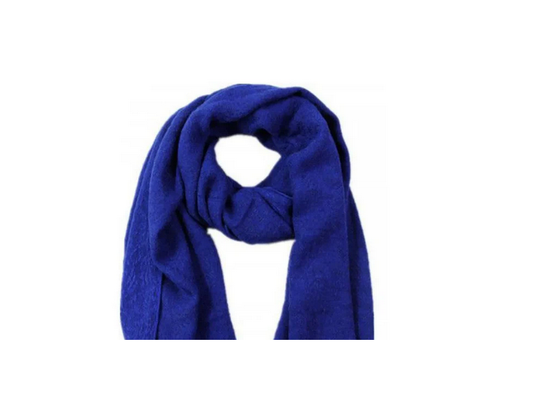 1513-93 Acrylic Plain Scarf Royal Blue