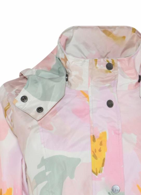 1594 Printed Waterproof Rain Mac Pink