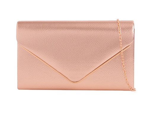 1717 Matt Effectenvelope Gold Trim Champagne