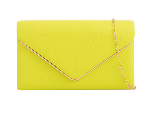 1717 Matt Effectenvelope Gold Trim Neon Green