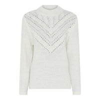 172 130 Chunky Knit Fancy Turtle Neck Cream