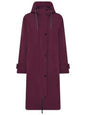 1774 Magic Print Rain Coat Padded Plum