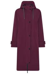 1774 Magic Print Rain Coat Padded Plum