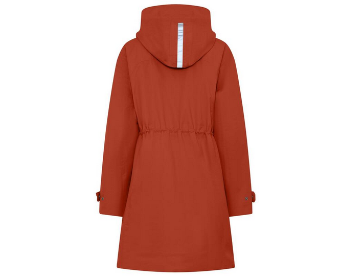 1774 Magic Print Rain Coat Padded Rust