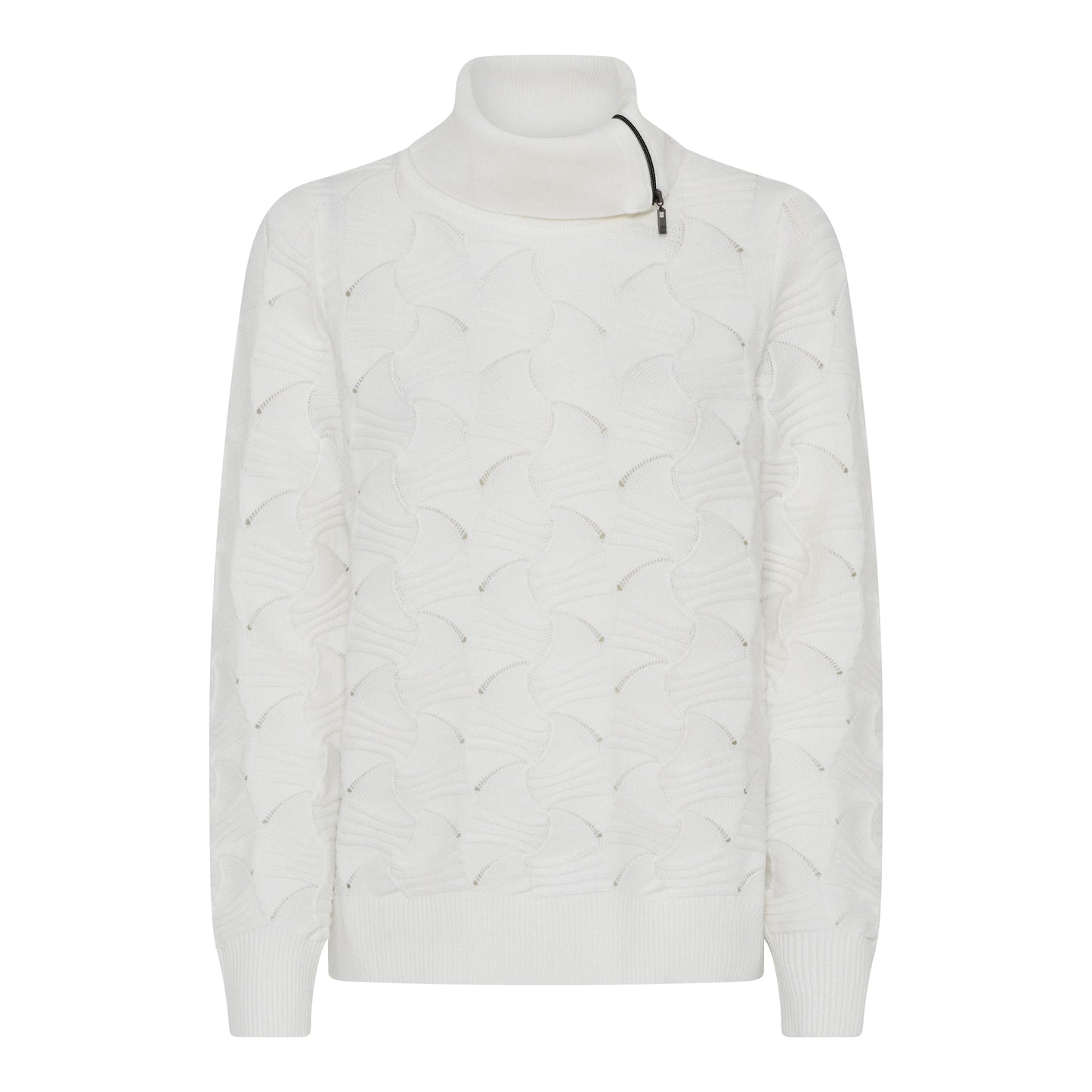179 176 Roll Neck Jumper With Zip Pink