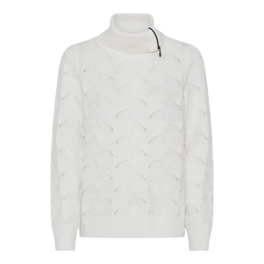 179 176 Roll Neck Jumper With Zip Pink