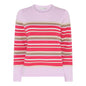 180 175 Stipes O-Neck Jumper Pink/Rose
