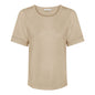 181 171 Cotton 0-Neck S/S T-Shirt Slve D Sand