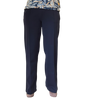 18912 Wide Leg Casual Jersey Pin Seam Tr Navy