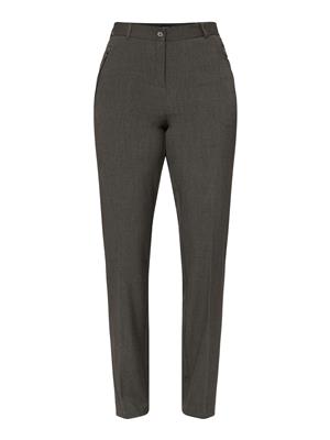 200222 Sara Zip Pocket Slim Leg Trousers Grey