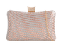 20101-89D Bling Hard Small Clutch Bag Gold