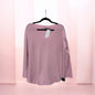 202610 V Neck Soft Knit Jumper Long Blue