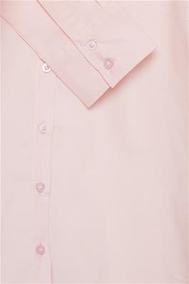 20600181 Stretch Cotton Basic Blouse Rose Pinke