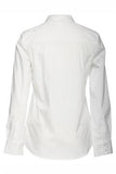 20600181 Stretch Cotton Basic Blouse White