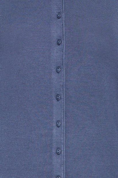 20604187 Basic O-Neck Button Cardigan Navy/Blue