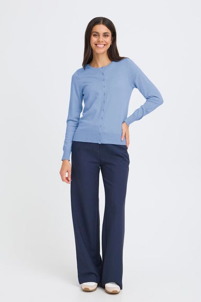 20604187Ss26 Basic O-Neck Fine Knit Card Baby Blue