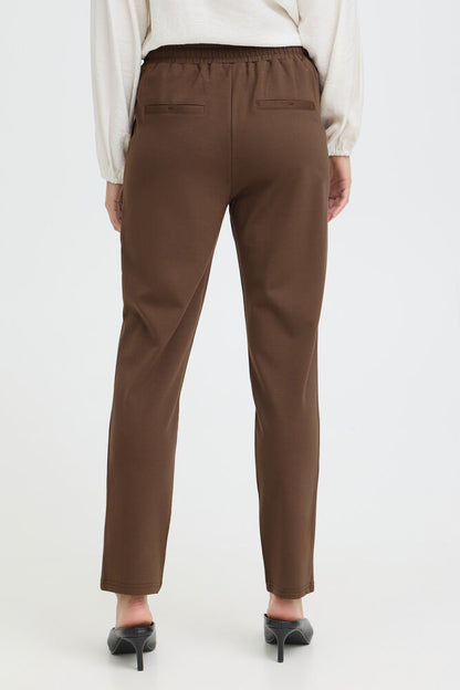 20605622 Stretchy Pull up Tracksuit Trousers Brown