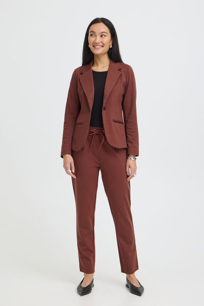 20605622 Stretchy Pull up Tracksuit Trousers Plum