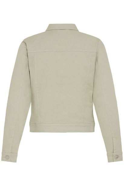 20609189 Short Denim Jacket Sage Green