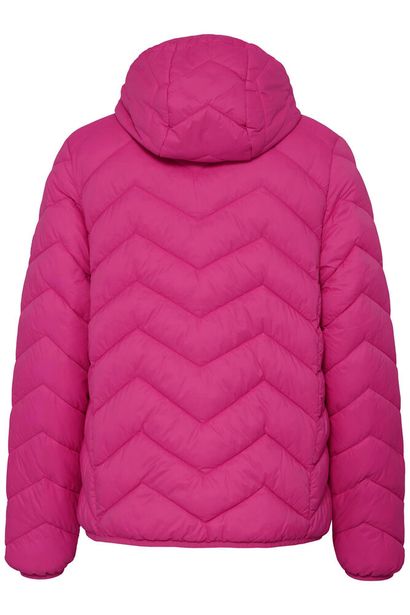 20609336 Hooded Padded Down Cas Jacket Fushia