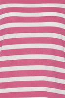 20610279 Stripe Button Sleeve Bas Jumper Carmin Rose