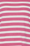 20610279 Stripe Button Sleeve Bas Jumper Carmin Rose