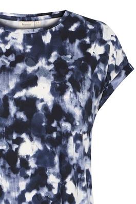 20610634 Sh/Sl T-Shirt Navy/White