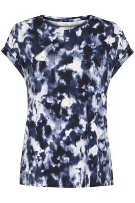 20610634 Sh/Sl T-Shirt Navy/White