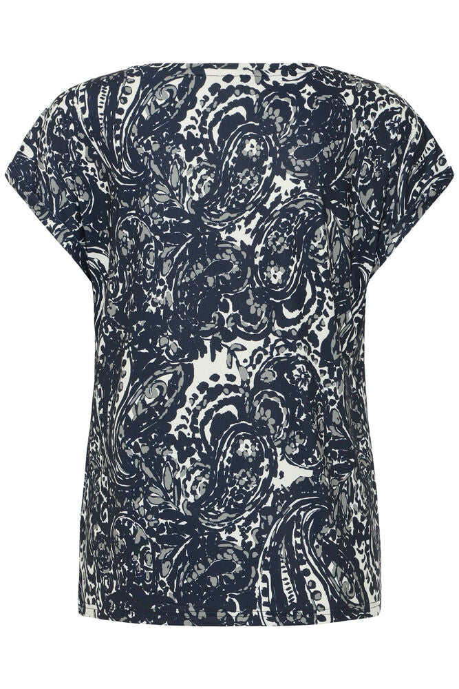 20610634 TEES PRINT SH/SL Navy/Green