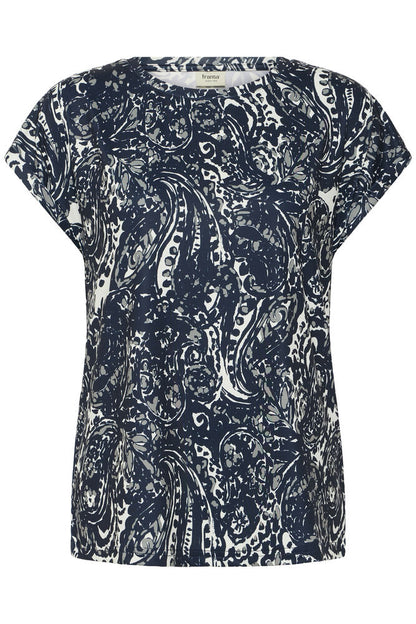 20610634 TEES PRINT SH/SL Navy/Green