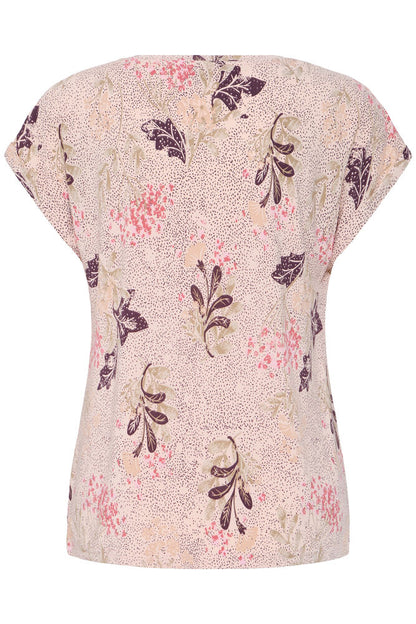 20610634 TEES PRINT SH/SL Pink/Plum