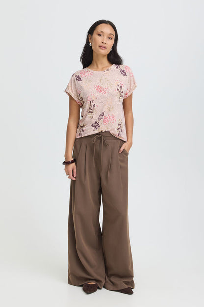 20610634 TEES PRINT SH/SL Pink/Plum