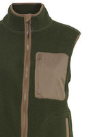 20610889 Forest Green Fleece Sleeveless Army Green