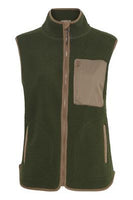 20610889 Forest Green Fleece Sleeveless Army Green