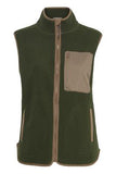 20610889 Forest Green Fleece Sleeveless Army Green