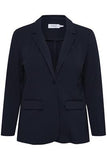 20611384 One Button Jersey Blazer Navy