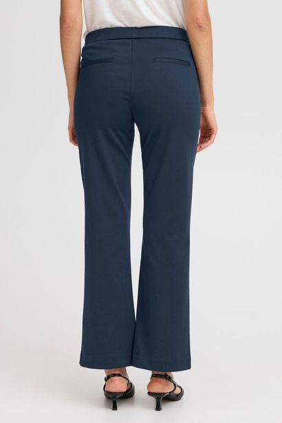 20611825 BOOTCUT HEAVY JERSEY PULL UP TROUSERS Navy