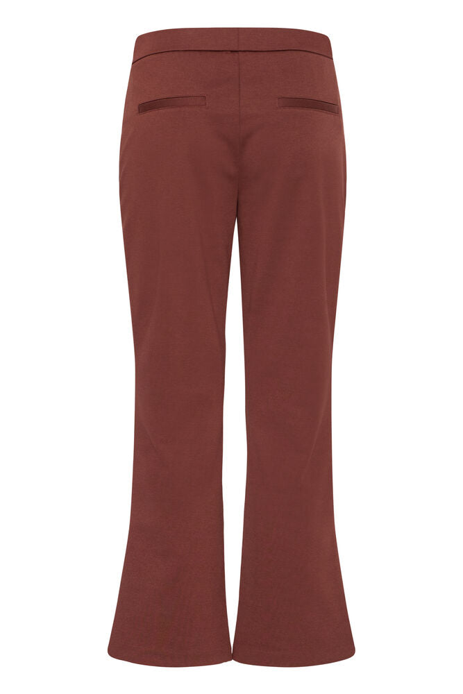 20611825 BOOTCUT HEAVY JERSEY PULL UP TROUSERS WINE