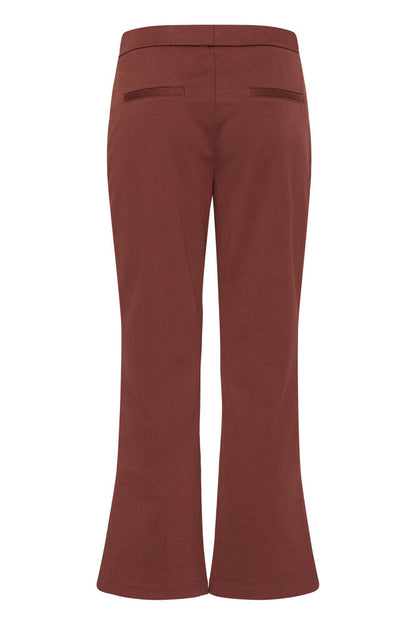 20611825 BOOTCUT HEAVY JERSEY PULL UP TROUSERS WINE