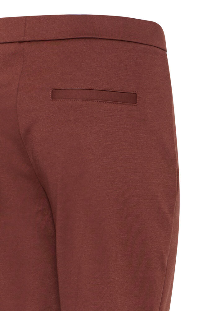 20611825 BOOTCUT HEAVY JERSEY PULL UP TROUSERS WINE